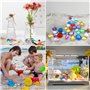 Kisvic Pierre Precieuse pour Enfants 100 Pièces, Diamants Colorés, Pierres Précieuses en Acrylique pour Enfants, 8 Designs et Co
