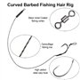 VIVIIHOO Set de 18 hameçons pour la pêche à la Carpe Haar-Rigs, Boilie Rig avec Boilie-Stoppers - Idéal pour la pêche à la Carpe