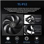 Thermalright FW PRO 360 Black CPU AIO Refroidisseur de processeur avec écran LCD IPS avec résolution 320 x 320 pour AM5&Intel 17