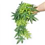 40cm/16in Plantes d'aquarium Végétaux Faux Plastique Artificiel Plantes d'herbe d'eau pour Fish Tank Aquarium Décor Plantes susp