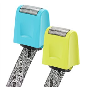 Tampon Sécurité 2 Pièces Confidentiel Timbre Timbre Confidentialité Tampon Protection D'identité Timbre de Sécurité à Rouleaux L
