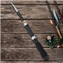 Mini Canne à pêche de Poche Canne à pêche Stylo pour la pêche en mer Pêche en Eau Douce en Eau de mer extérieure(1.2m)