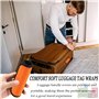 TRKETK 4 Pièces Bagage Poignée Emballage Poignées de Bagage en Néoprène Confortables Confort Rembourrées Amovibles Étiquettes de