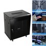 ECUTEE 12HE Armoire murale réseau 19" - Rack polyvalent - Boîtier réseau avec 4 roues amovibles - Charge maximale : 60 kg - Avec