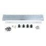 ECUTEE 12HE Armoire murale réseau 19" - Rack polyvalent - Boîtier réseau avec 4 roues amovibles - Charge maximale : 60 kg - Avec