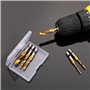 6PCS Foret Mèche HSS à Tige Hexagonale M3-M10 Filetage Vis Robinet Titane 1/4" Tige Hexagonale