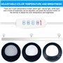 LED Miroir Coiffeuse Lumiere Hollywood: 12 Lampes LED Lumiere Éclairage Maquillage, 3 Couleurs et 12 Ampoules Miroir Rechargeabl