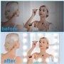 LED Miroir Coiffeuse Lumiere Hollywood: 12 Lampes LED Lumiere Éclairage Maquillage, 3 Couleurs et 12 Ampoules Miroir Rechargeabl