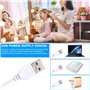LED Miroir Coiffeuse Lumiere Hollywood: 12 Lampes LED Lumiere Éclairage Maquillage, 3 Couleurs et 12 Ampoules Miroir Rechargeabl