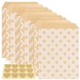 PINGEUI Lot de 150 sachets en papier kraft marron de 18 x 13 cm