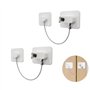YANGWEN 2PCS Sécurité Enfant pour Fenêtres et Portes - Verrous Autocollants Anti-Ouverture - Bloque Tiroirs