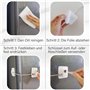 YANGWEN 2PCS Sécurité Enfant pour Fenêtres et Portes - Verrous Autocollants Anti-Ouverture - Bloque Tiroirs, Armoires et Réfrigé
