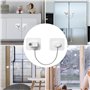 YANGWEN 2PCS Sécurité Enfant pour Fenêtres et Portes - Verrous Autocollants Anti-Ouverture - Bloque Tiroirs, Armoires et Réfrigé