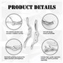 YANGWEN Lot de 4 Taquets d'Amarrage Multifonctions - Crochets Robustes pour Corde à Linge, Stores et Ponts (Installation Facile 