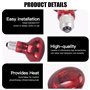 Udbrud Reptile Ampoules Chauffantes, 2 Pièces 100W Lampe Chauffante E27 Infrarouge Dimmable Durable Chaleur Lumière pour Dragon 