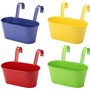 KAHEIGN 4 Pièces Métal Pots de Fleurs Suspendus
