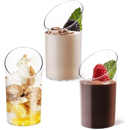KAHEIGN 100 Pièces Mini Verrines à Dessert Coudées