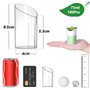 KAHEIGN 100 Pièces Mini Verrines à Dessert Coudées, 75ml Gobelets à Dessert Ronds En Plastique Coupe Apéritif Parfait Clair Bol 