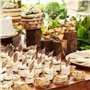 KAHEIGN 100 Pièces Mini Verrines à Dessert Coudées, 75ml Gobelets à Dessert Ronds En Plastique Coupe Apéritif Parfait Clair Bol 