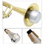 Ensemble de trompette droite en aluminium avec silencieux, Instrument à vent