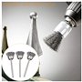 GIAK Brosse en Laiton de Polissage Ensemble 36Pcs Brosses Métalliques Inoxydable Métallique de Forage Brosses Rotatifs pour Perc
