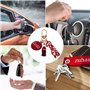 NISCAYA Porte-clés en forme de bouteille de coca avec pendentif en forme de lettre de coca - Cadeau pour ami - Accessoire de cha