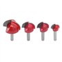 DingGreat 4 Pcs 6mm Tige Routeur Core Box Bits CNC Fraise à Rainure Ronde Outils à Bois 16mm/22mm/25mm/32mm