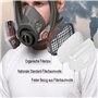 goambuy Masque respiratoire complet avec filtre + 20 tampons en coton filtrables + bouchons d'oreilles - Masque anti-poussière -