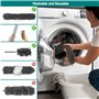 Lot de 7 plumeaux télescopiques, extensibles jusqu'à 245 cm, plumeau qui nettoie aussi bien les plafonds, les ventilateurs de pl
