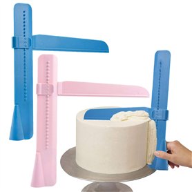 Minzhenamz Lot de 2 grattoirs à gâteau pour application de glaçage