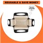 Papier Cuisson Reutilisable Tapis Silicone, Tapis de Transfert à Pâte Antiadhésif avec 4 Poignées - Support Moule à Pain Réutili