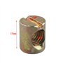 HALJIA 10 pcs M8 * 15 mm Corps Écrous à fente chevilles Écrous pour meubles Chaises de lit de berceau