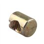 HALJIA 10 pcs M8 * 15 mm Corps Écrous à fente chevilles Écrous pour meubles Chaises de lit de berceau