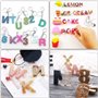 Moule en silicone alphabet, chiffres réutilisables lettres en forme de coeur bijoux fabrication de bijoux moule alphabet inversé