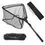 Sporgo Épuisette pliable rétractable : épuisette télescopique de 80 cm