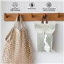 Boîte à Mouchoirs en Coton, HASLED Suspendue Boîte à Mouchoirs, Boîte de Rangement en Papier et Rouleaux, Étui à Mouchoirs pour 