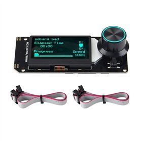 Toaiot MINI12864 LCD V2.1 écran affichage intelligent rétro-éclairage RVB blanc prend en charge Marlin bricolage avec carte SD a