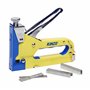 Kinzo Agrafeuse Manuelle 3 en 1 Jaune - Cloueuse Bricolage Outil Agrafes Clous