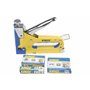 Kinzo Agrafeuse Manuelle 3 en 1 Jaune - Cloueuse Bricolage Outil Agrafes Clous