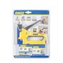 Kinzo Agrafeuse Manuelle 3 en 1 Jaune - Cloueuse Bricolage Outil Agrafes Clous