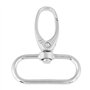 Clé de Crochets Anneaux Ensemble 20 Pcs Mousquetons Pivotants Porte-Clé Couleur d'Alliage de Zinc Détachables Pivotants avec Bou