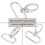 Clé de Crochets Anneaux Ensemble 20 Pcs Mousquetons Pivotants Porte-Clé Couleur d'Alliage de Zinc Détachables Pivotants avec Bou