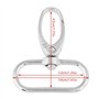 Clé de Crochets Anneaux Ensemble 20 Pcs Mousquetons Pivotants Porte-Clé Couleur d'Alliage de Zinc Détachables Pivotants avec Bou
