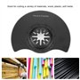 Lot de 5 lames de scie circulaire oscillantes pour bois/métal - Accessoires pour réparation de coupe et meulage