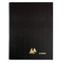 Exacompta 38970E Classeur Vide pour Feuillets Mobiles Perpétuel de Caisse 16 x 24 cm Noir