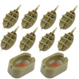 10 Pièces Pêche Méthode Feeder en Ligne de pêche