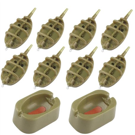 10 Pièces Pêche Méthode Feeder en Ligne de pêche