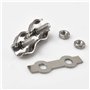 Cozihom Lot de 14 serre-câbles Duplex en acier inoxydable M3 de 1/8"