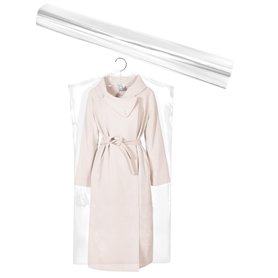 QWORK® Lot de 50 housses anti-poussière jetables pour vêtements