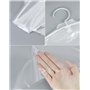 QWORK® Lot de 50 housses anti-poussière jetables pour vêtements, plastique transparent de haute qualité, 60 x 100 cm